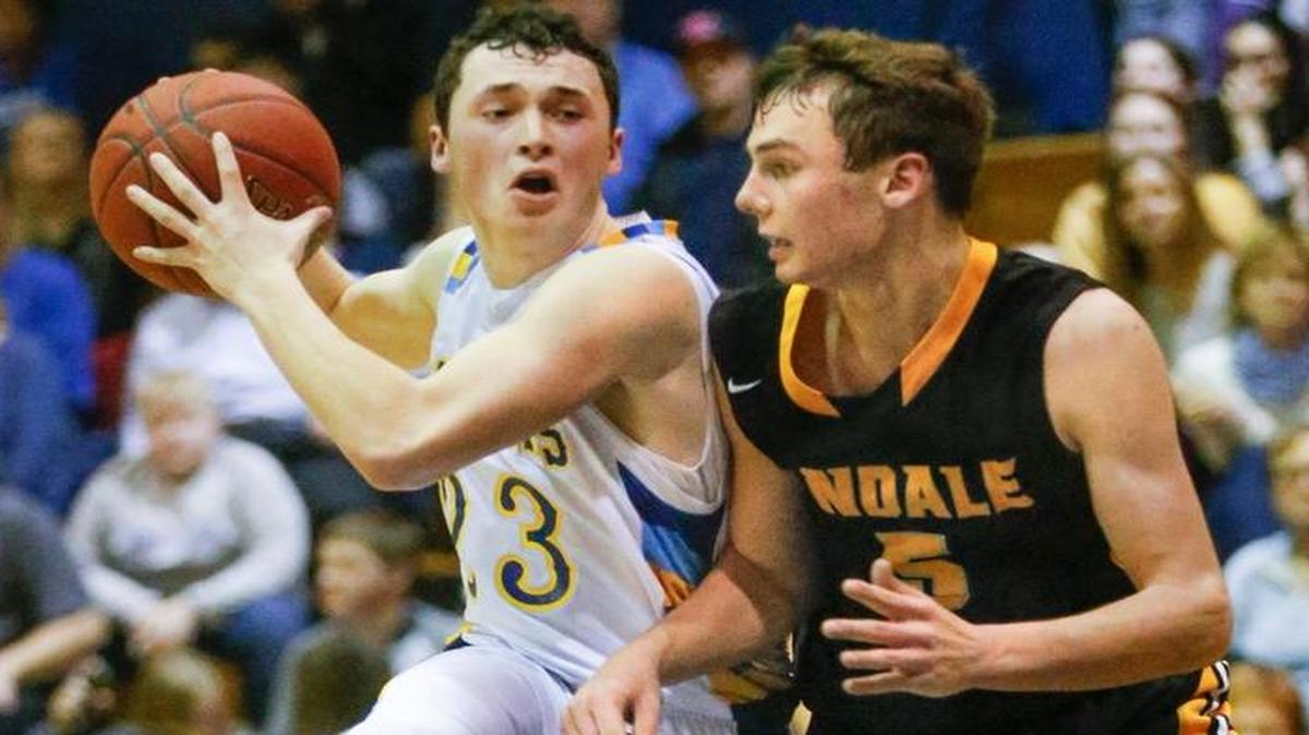 Collegiate's Nate Kelley, left.