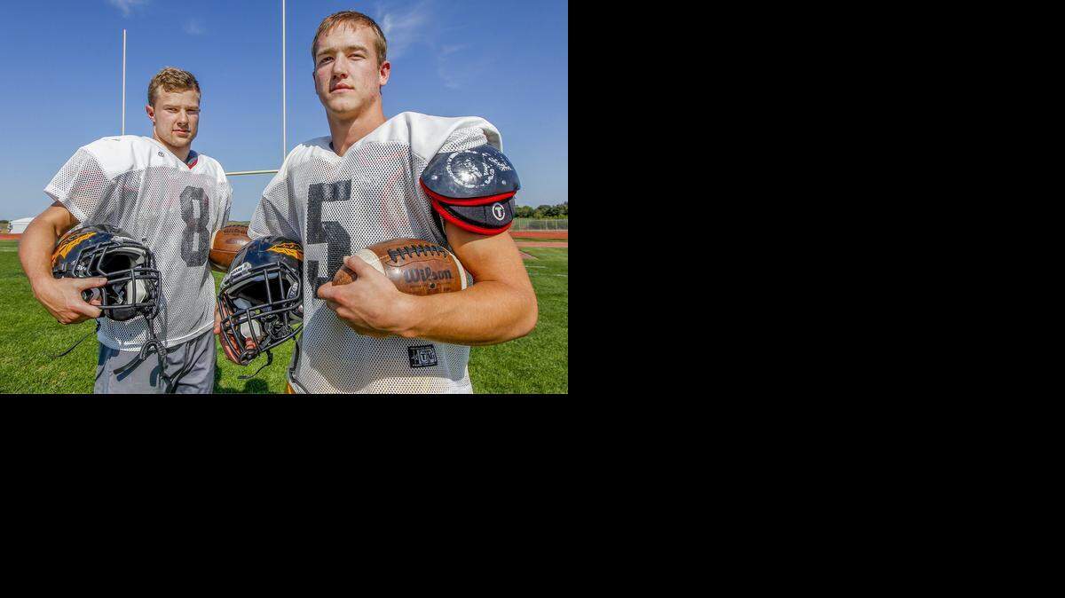 
Andale running backs Hank Eck, right, and Hunter Knoblauch.
