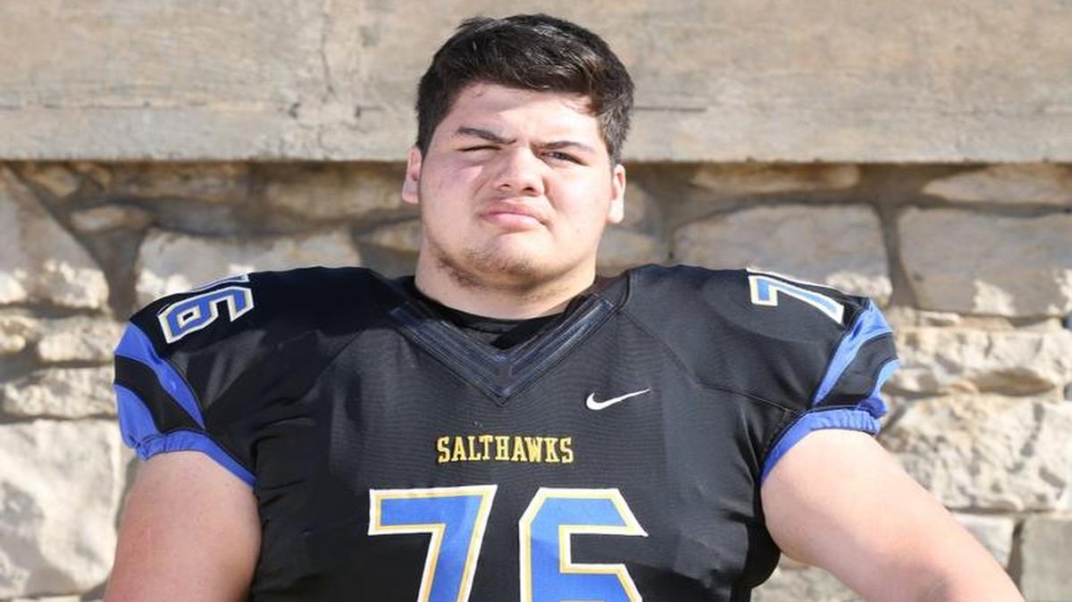 Hutchinson lineman Josh Rivas, a member of the The Eagle’s Top 11 in 2016.