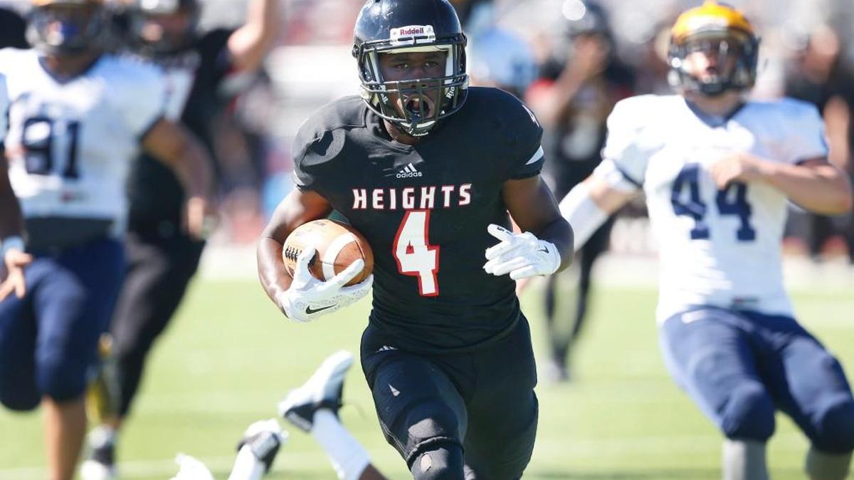 Running back Ontario Russell and the Heights Falcons are the new No. 1 team in Class 5A.