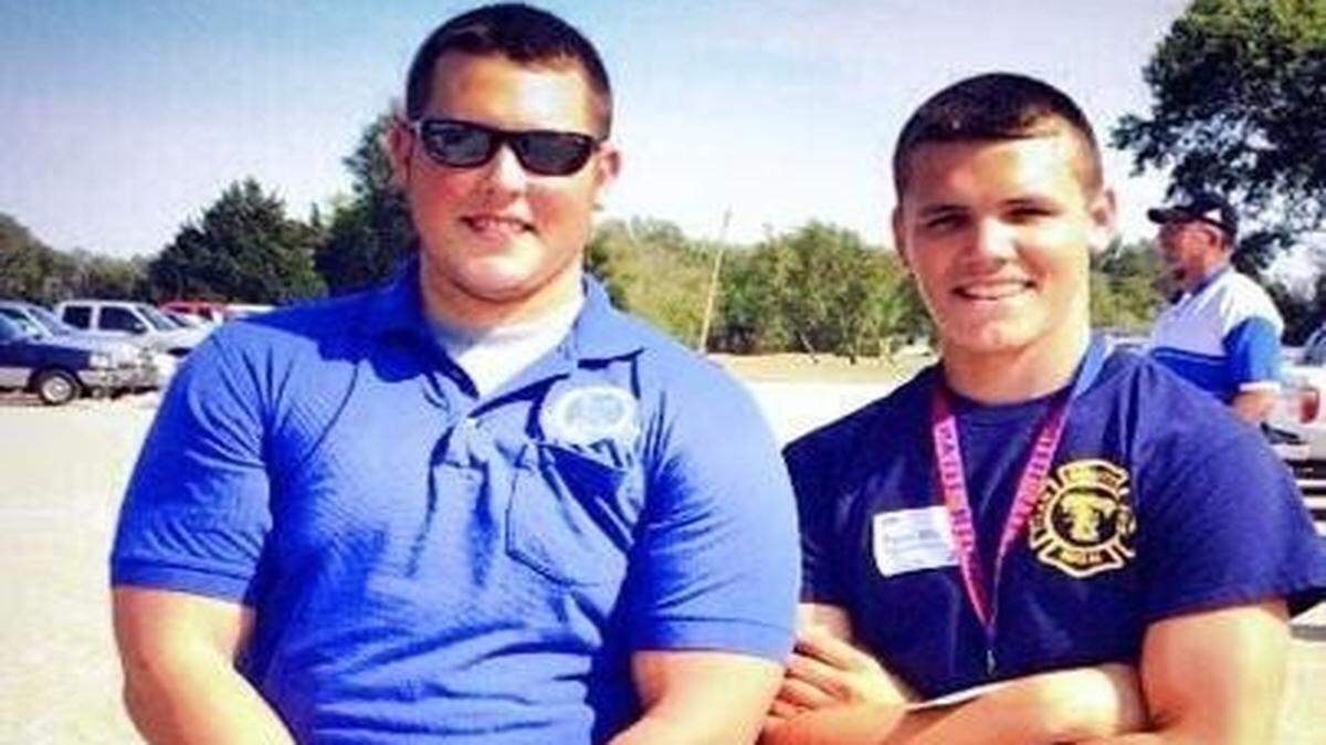 
Preston Mobley, left, and his brother, Pierce. Preston Mobley died on March 1 when a close family friend accidentally discharged a firearm that he thought was not loaded. Pierce Mobley is a junior at Wichita South, where he plays football and tennis.
