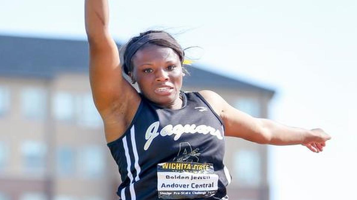 Andover Central's Jewell Bolden finished her high school track and field career with seven state championships.