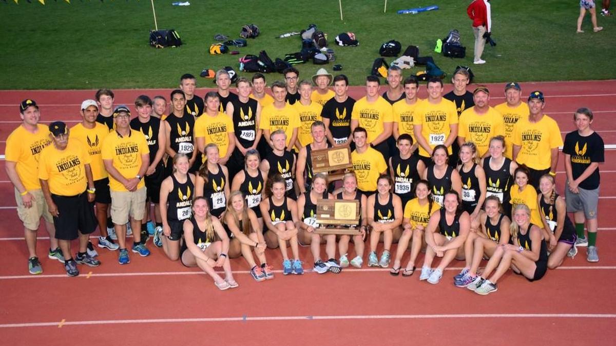 Andale celebratated the first sweep of team titles in Class 4A since 2004.
