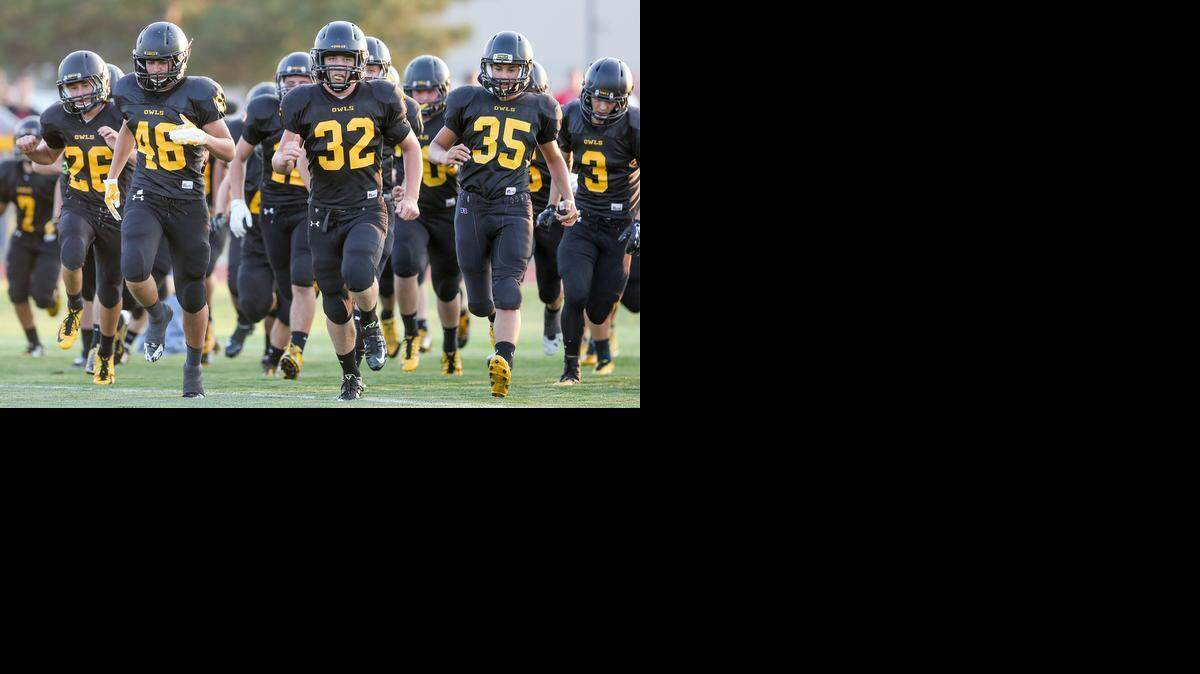 
The Garden Plain Owls take the field before their game with Conway Springs on Sept. 19.
