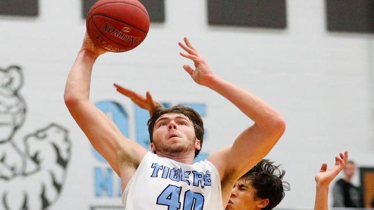 Eisenhower's Matt Pile (40) averages 19.4 points, 14.2 rebounds, 3.8 assists and 3.7 blocks.