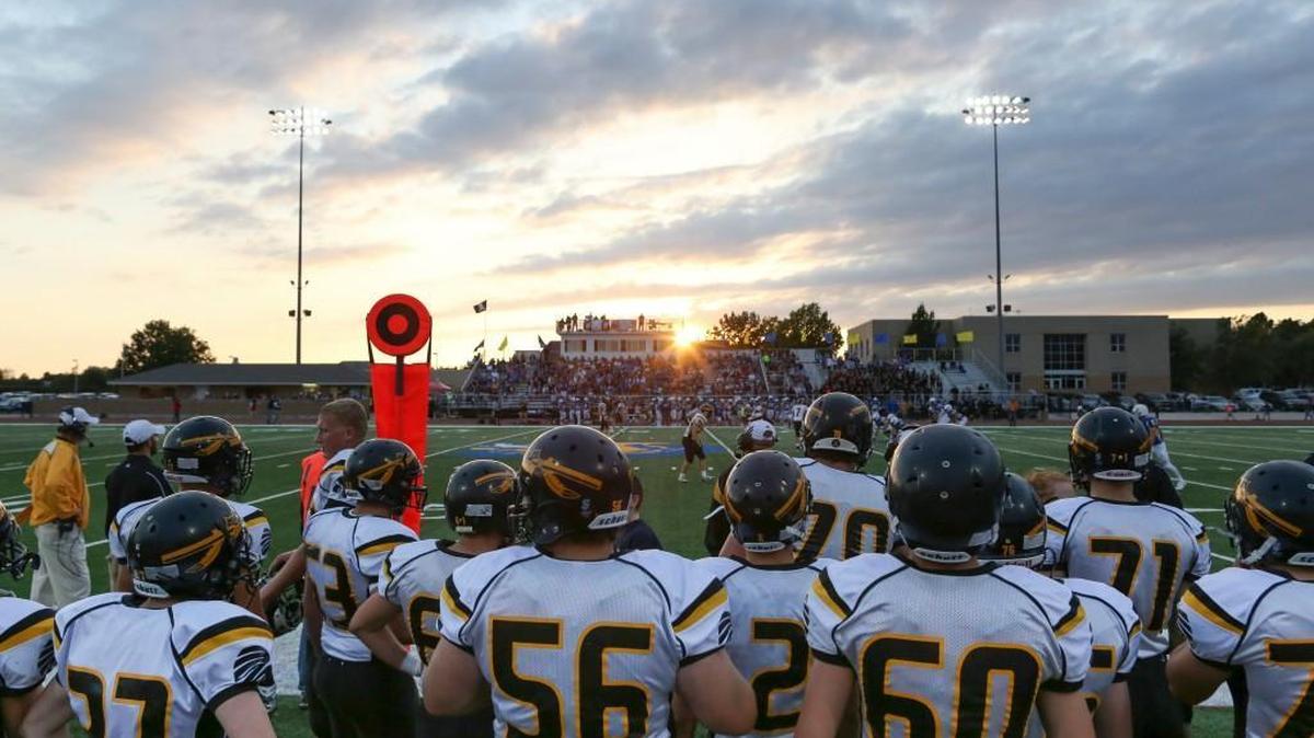 
The sun sets at the Wichita Collegiate School during the Andale-Collegiate game on Sept. 18.
