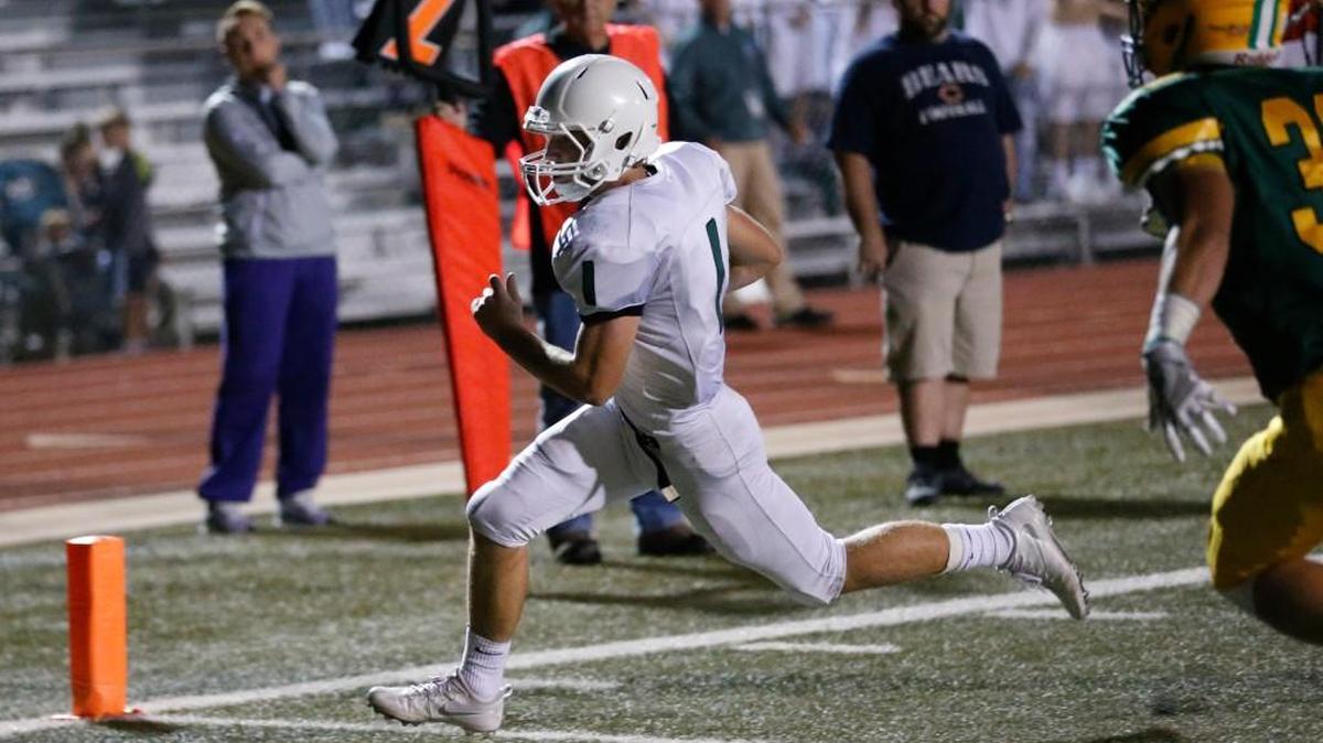 Derby running back Brody Kooser runs for another touchdown Friday night.