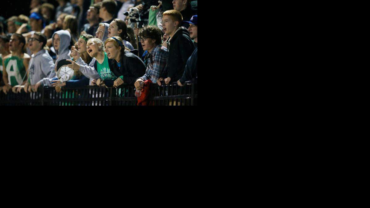 
Trinity Academy students cheer on their team.

