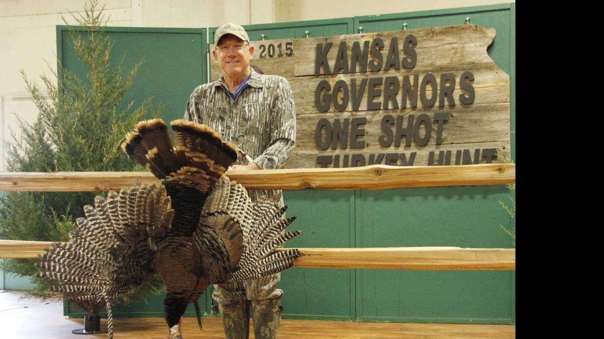 
Mike Hayden shot a tom Saturday morning at the Kansas Governor's Turkey Hunt in El Dorado. He started the event in 1987. 
