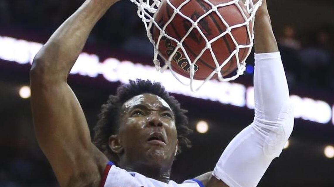 PHOTOS: Kansas dunks their way into Big 12 tournament finals | Wichita ...