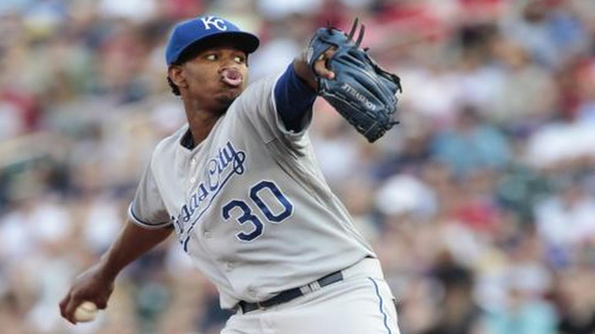 
Royals starting pitcher Yordano Ventura took a shutout into the seventh inning, but couldn’t get out of the inning with the lead on Saturday.
