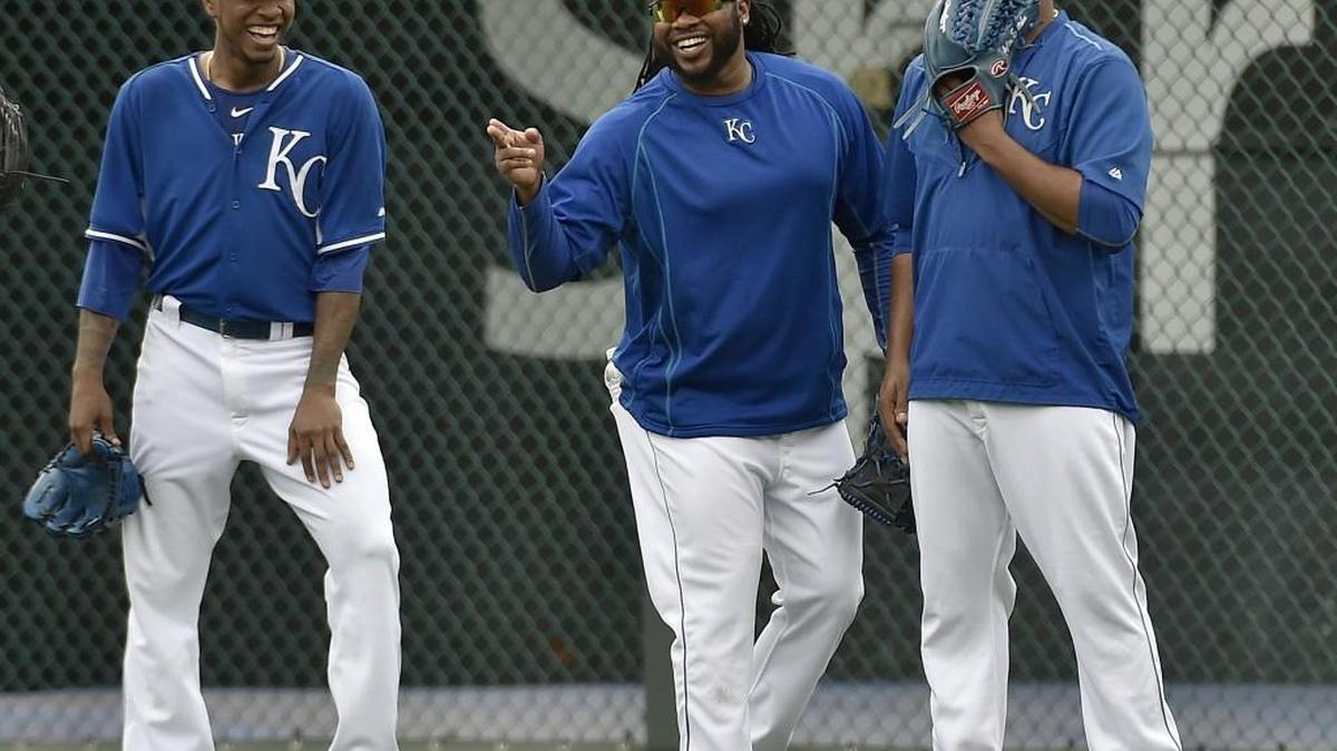 Royals pitchers Yordano Ventura, left, Johnny Cueto and Edinson Volquez share a nationality, and now they will lead off Kansas City’s first three games of the World Series.