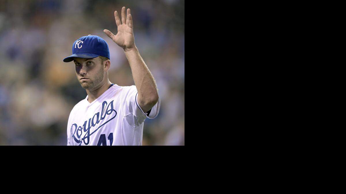 
Young left-hander Danny Duffy (seen in August at Kauffman Stadium) isn’t in the playoff rotation, at least for now. 
