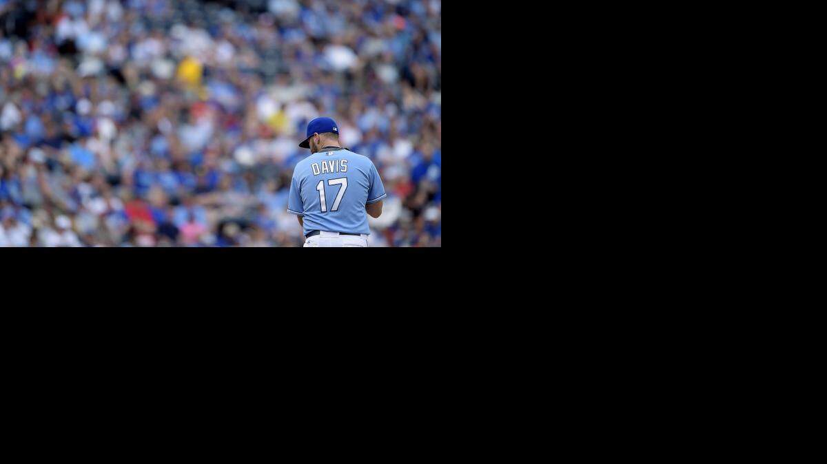 
Kansas City Royals relief pitcher Wade Davis changed his jersey number to 17 this year to honor his stepbrother Dustin Huguley, who died last August of a heart ailment.
