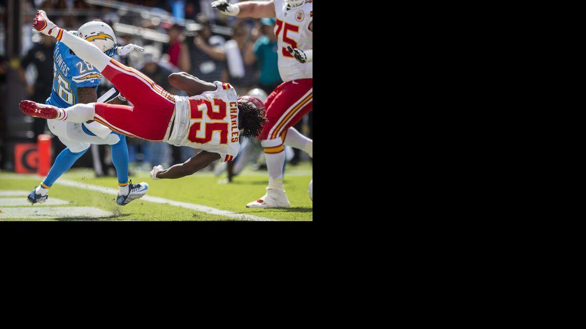 
Jamaal Charles broke the Chiefs rushing record during Sunday’s game against the San Diego Chargers at Qualcomm Stadium in San Diego.
