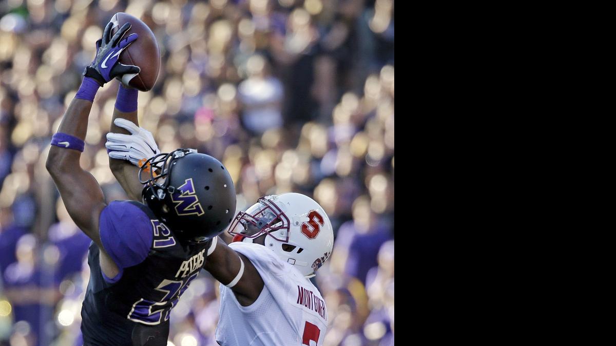 
ESPN analysts agreed that the Chiefs got a highly valued draft pick in Washington's Marcus Peters (left).
