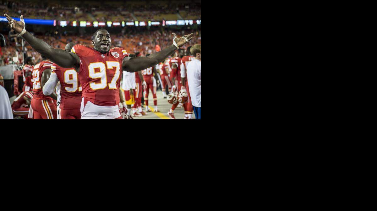 
Chiefs defensive end Allen Bailey was given the nickname “Incredible Hulk” by the son of coach Andy Reid.
