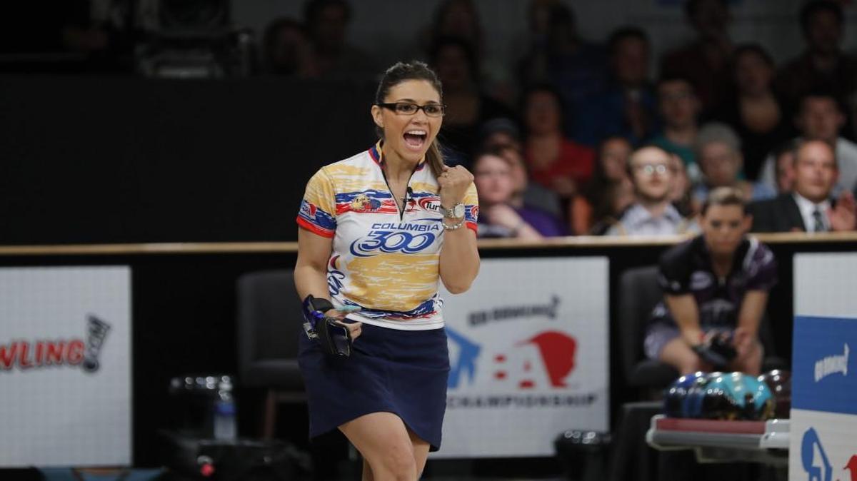 Former Wichita State bowler Clara Guerrero competes at the PWBA Players Championship last summer.