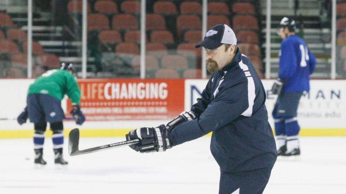 
Jason Duda, 40, played 14 seasons for the Thunder before retiring in 2010 and is the franchise’s leader in games, goals, assists, points and several other categories.
