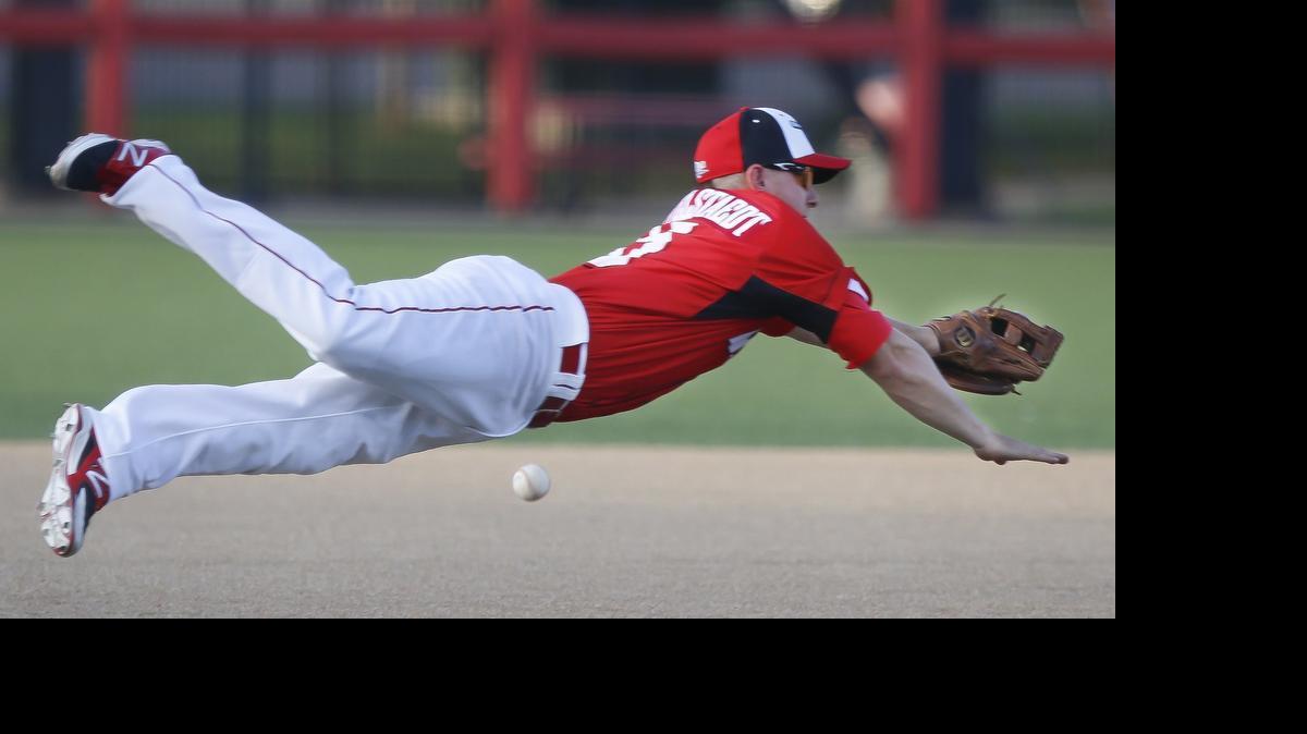 
The ball gets past Wingnuts third baseman T.J. Mittlestaedt during the fourth inning Wednesday at Lawrence-Dumont Stadium. Laredo beat Wichita 6-1. 
