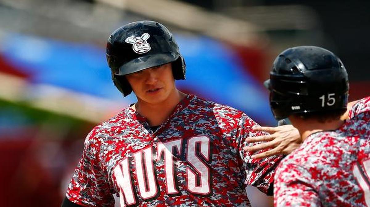 Wingnuts first baseman Matt Chavez was chosen American Association Rookie of the Year.