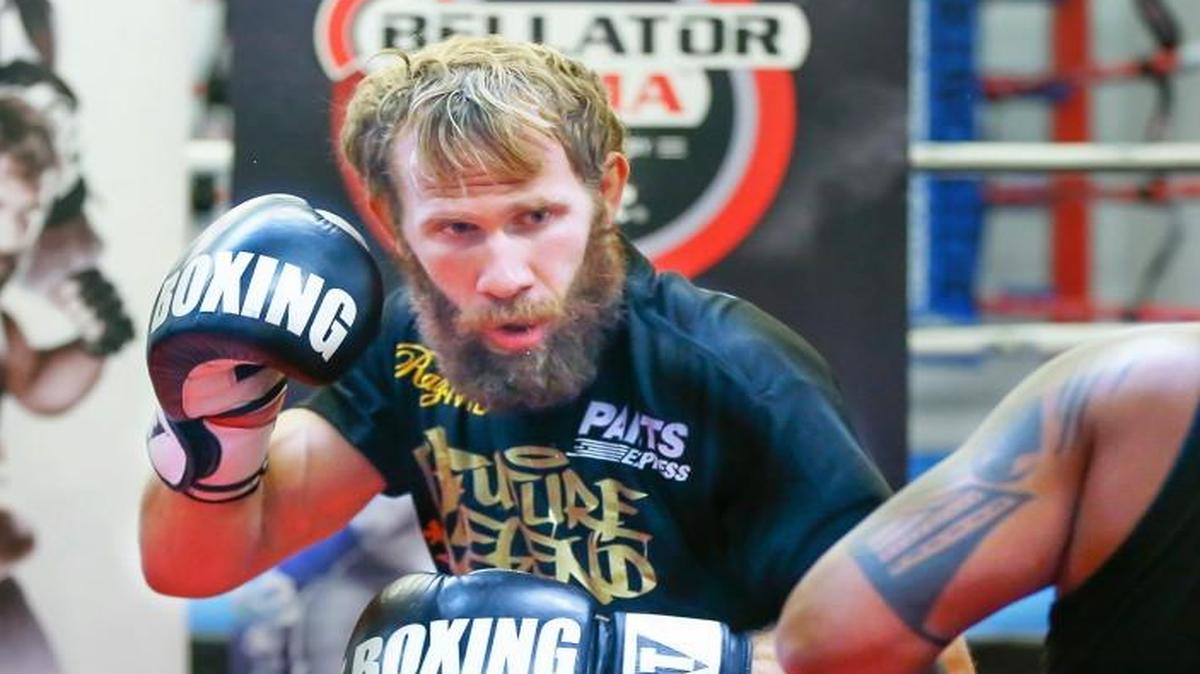 Derby MMA fighter David “Caveman” Rickels is part of the Bellator card Friday night at Kansas Star Arena in Mulvane.