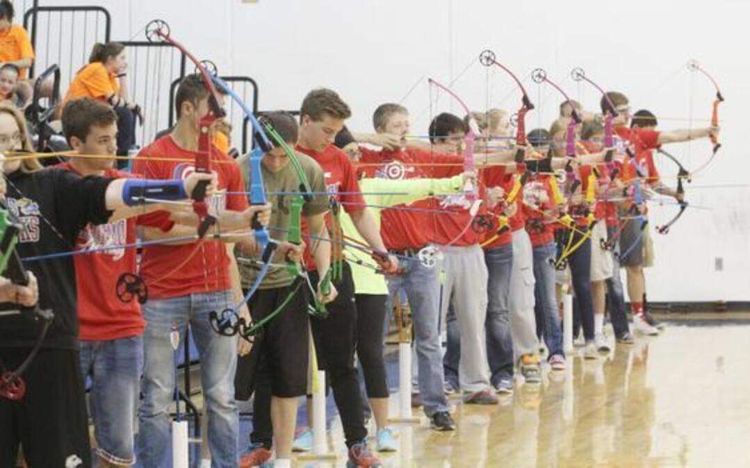 
More than 400 students competed in the National Archery in the Schools Program state championship Saturday at Clearwater High School. Last school year, about 2.5 million students in 10 countries were enrolled in the program.
