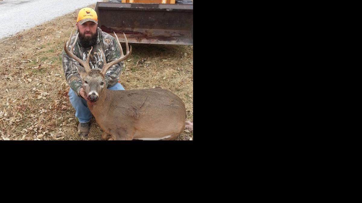 
Chuck Rorie, of Monroe, N.C., thought he had shot a buck when he killed this eight-pointer in Sedgwick County. It turned out to be a rare doe with antlers.
