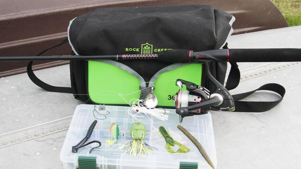 While some fully-rigged bass boats cost more than $100,000, it's possible to totally outfit a beginning bass angler for $100 with these basic components.