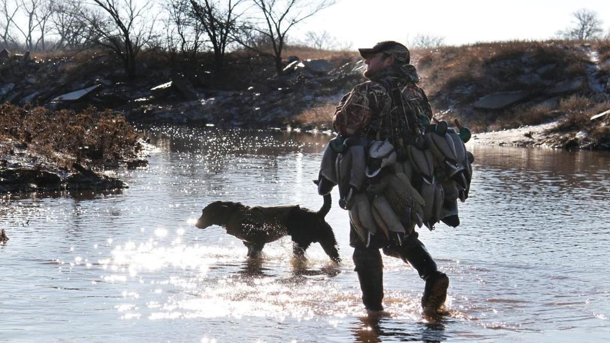 Josh Waugh closes out a recent hunt during a duck season that's had poorer results than expected.