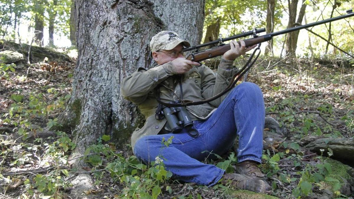 
Richard Hale's squirrel rifle is a highly-customized .22, with a special scope for shooting long distances. 
