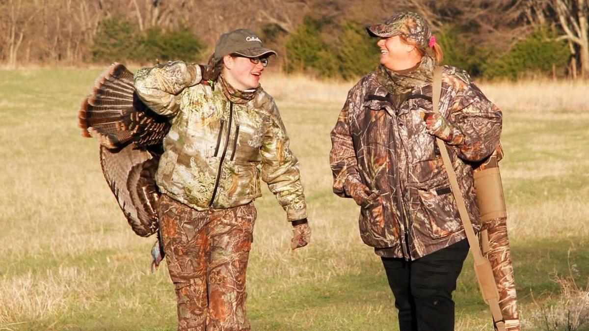 Nastosha, left, and Heather Bennett have been on hunts for pheasants, doves and turkeys as part of the Pass It On Program, and the Big Brothers Big Sisters program.