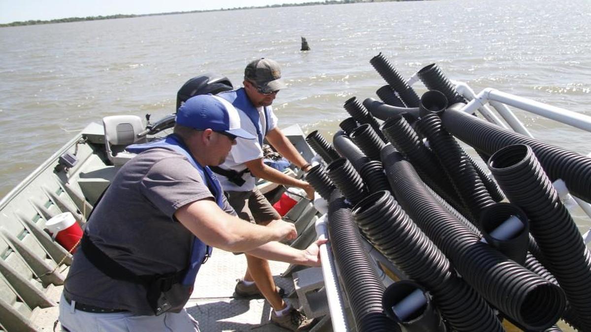 By the end of this spring about 1,200 fish cubes will have been dropped into Kansas lakes to improve fish habitat. Biologists are asking the public to weigh-in on the success of the program.