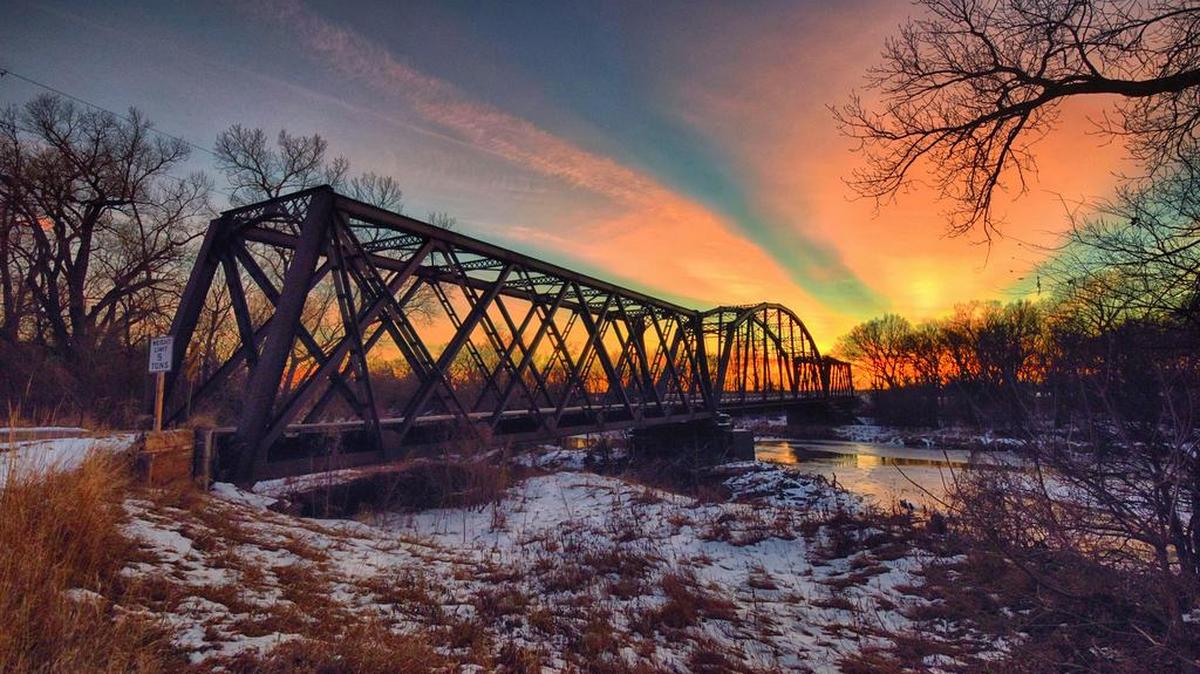 ADULT FIRST PLACE: “Bridge to the Past,” sits east of Concordia, and was photographed by Tim Passmore. He lives, and photographs, near Belleville in north-central Kansas.