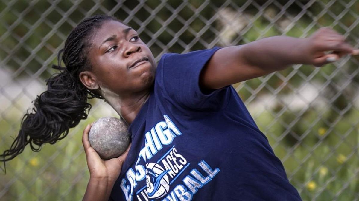 East High's Astrid Same is a state-champion thrower who contemplated quitting track last year because a younger brother was dealing with cancer.