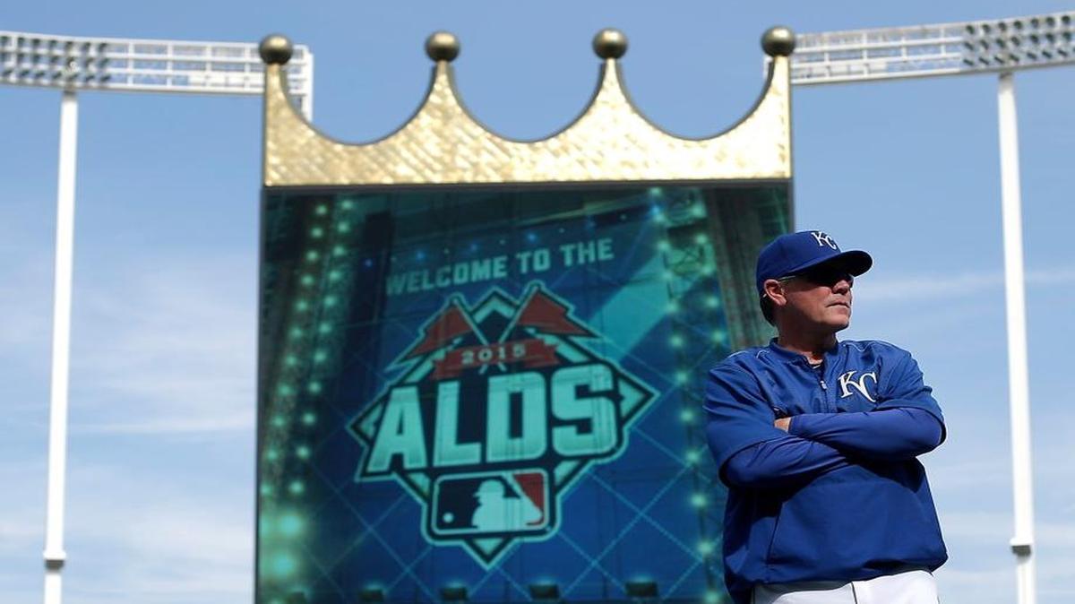 
Royals manager Ned Yost watches batting practice Wednesday at Kauffman Stadium. 
