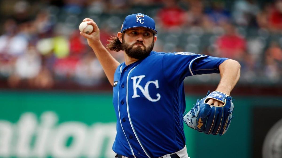 Royals newcomer Jason Hammel had a shaky final spring training start on Saturday, allowing five runs in two innings against the Rangers.