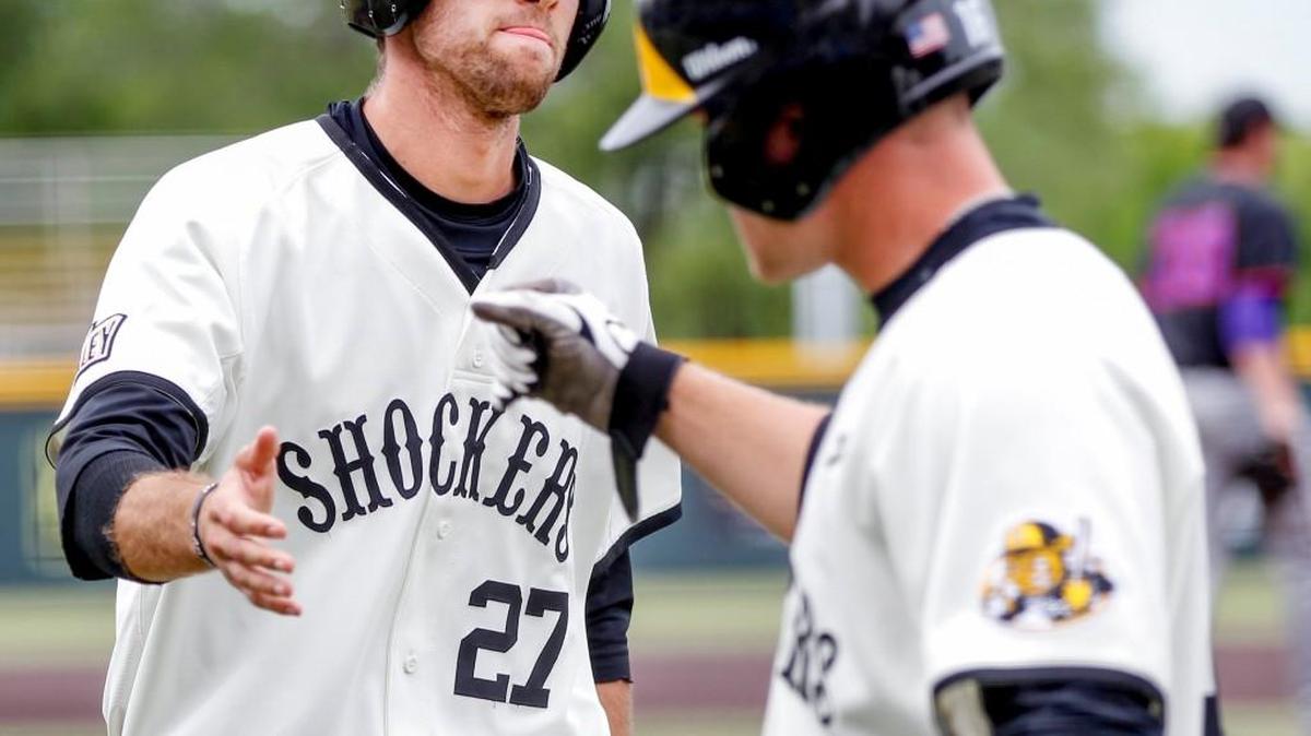 Ryan Tinkham (27) is Wichita State’s biggest returning bat heading into the 2016 season.