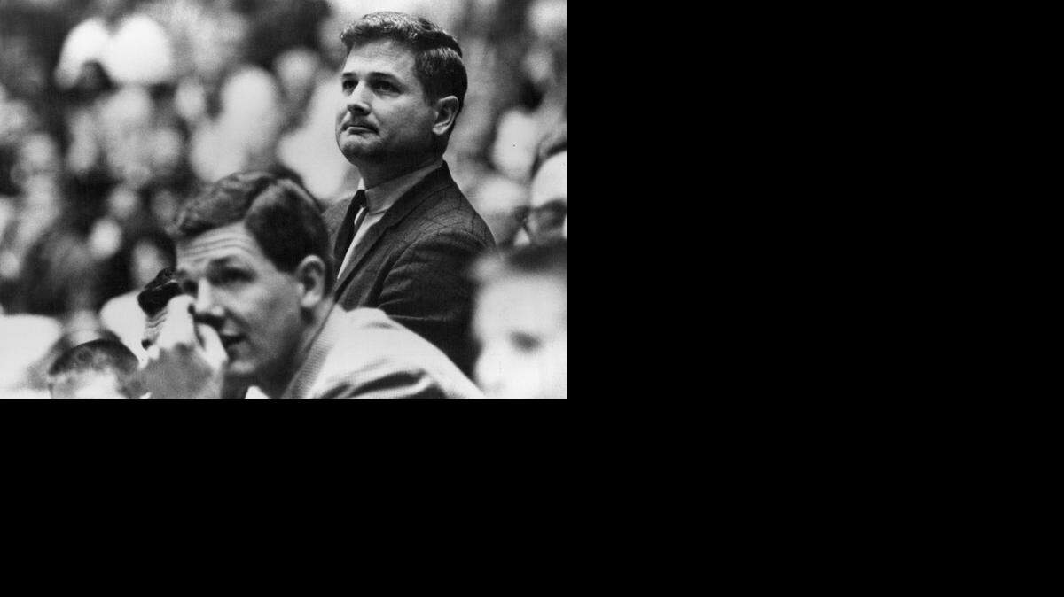 
Gary Thompson, right, was promoted from assistant to Wichita State coach in 1964 and led the Shockers to their first Final Four that season.
