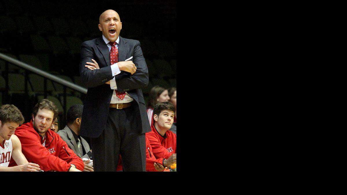
Former Wichita State standout forward John Cooper is currently in his third season as basketball coach at Miami (Ohio), where the Red Hawks are 12-16 and 7-8 in the Mid-American Conference.
