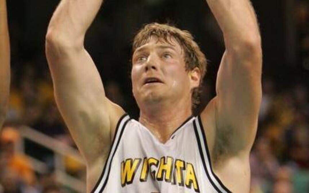 
Wichita State's Paul Miller (45) shoots during the second half against Seton Hall in the NCAA First Round basketball tournament game at the Greensboro Coliseum in Greensboro, N.C. Thursday, March 16, 2006.
