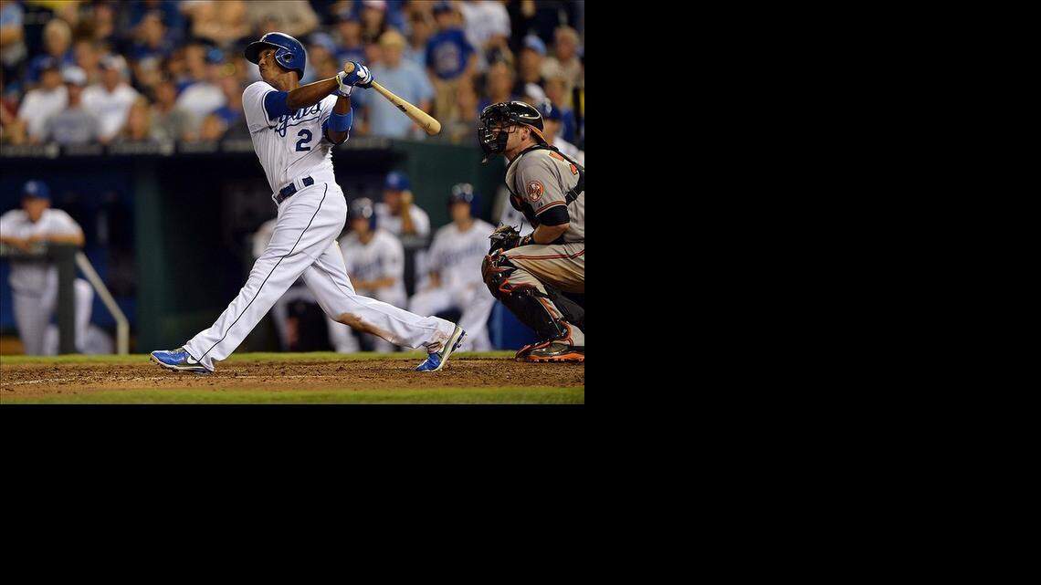 
Kansas City Royals shortstop Alcides Escobar has helped provide a spark since moving into the leadoff spot in the batting order in mid-September.
