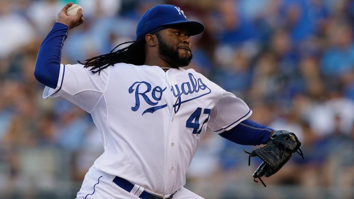 
Kansas City Royals starting pitcher Johnny Cueto shut out the Detroit Tigers in his most recent start. The Royals are banking on Cueto being a Game 1 starter in the postseason.
