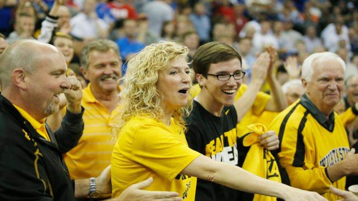 
Lynn Marshall can usually be found in the middle of a Wichita State cheering section. 

