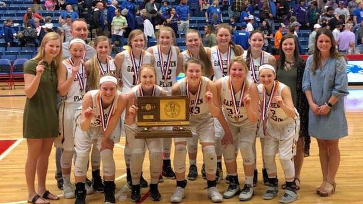 The Garden Plain girls basketball team