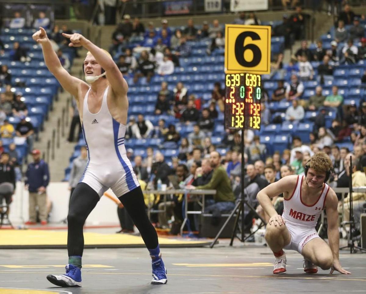 Logan Pirl, a Goddard wrestler.