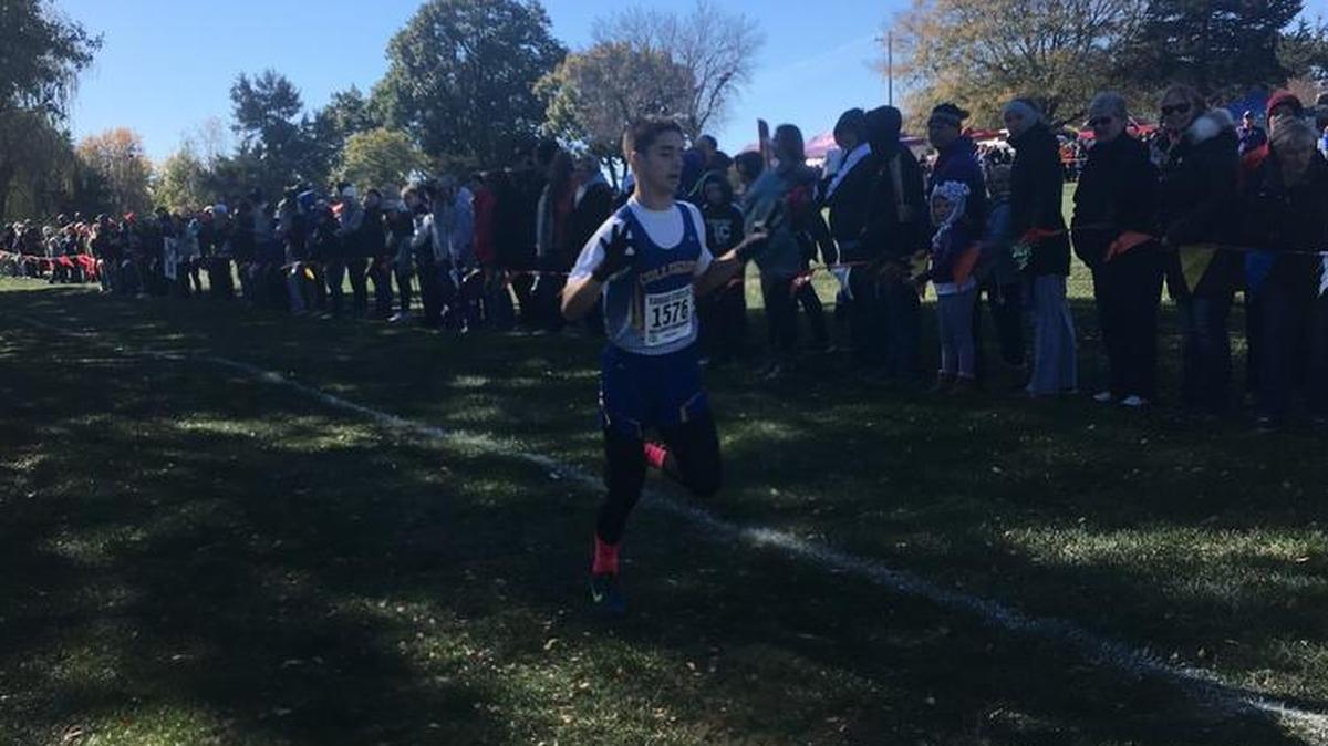 Collegiate senior Lakelin Conrad chases his third state cross country title on Saturday in Wamego.