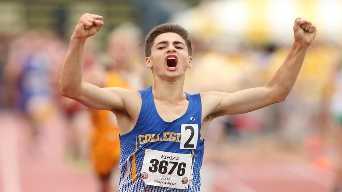 Collegiate senior Lakelin Conrad won the Class 4A boys cross country title and championships in the track and field 1,600- and 3,200-meter runs.