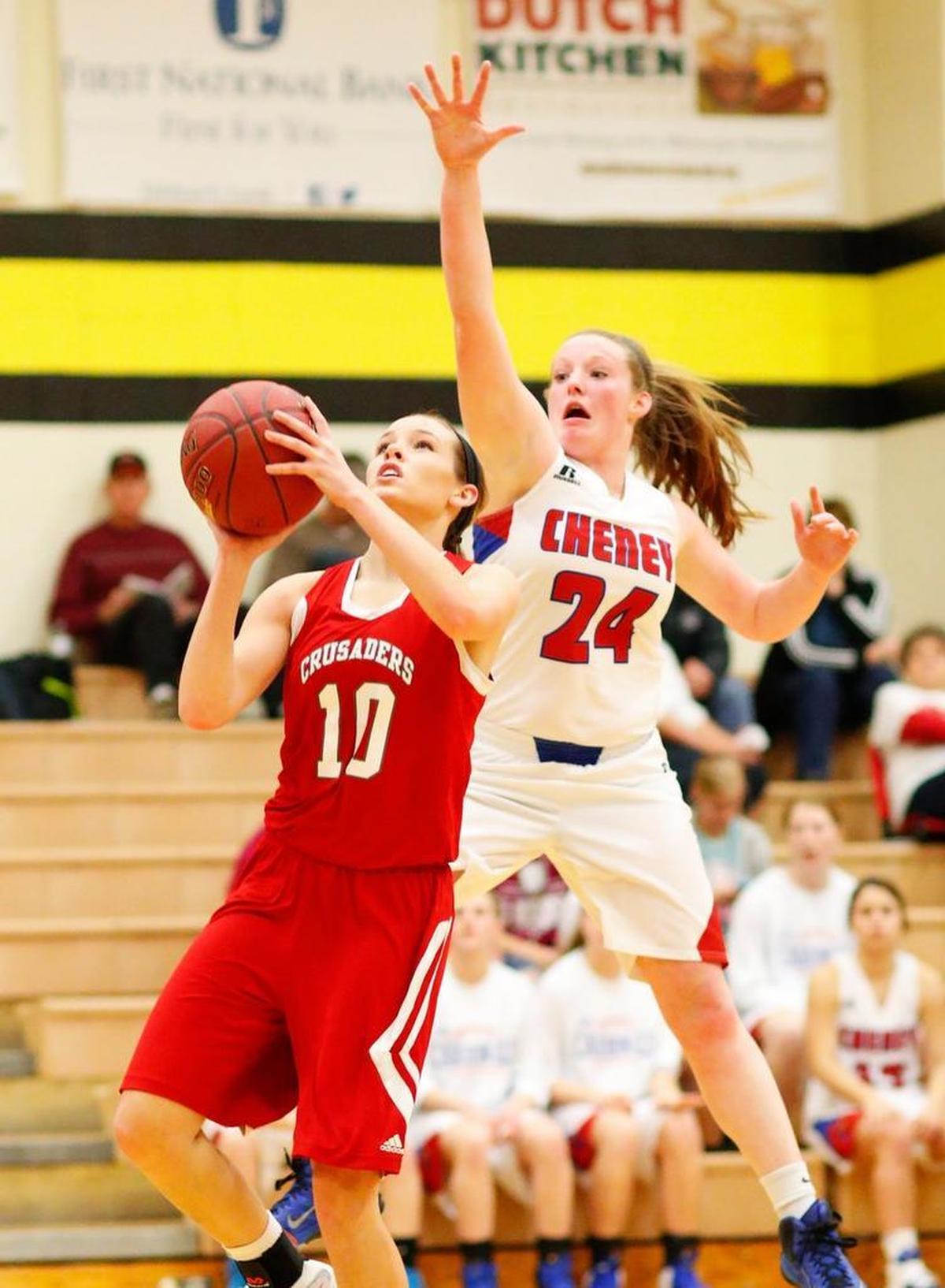 Avery Rusk, a Wellington girls basketball player.