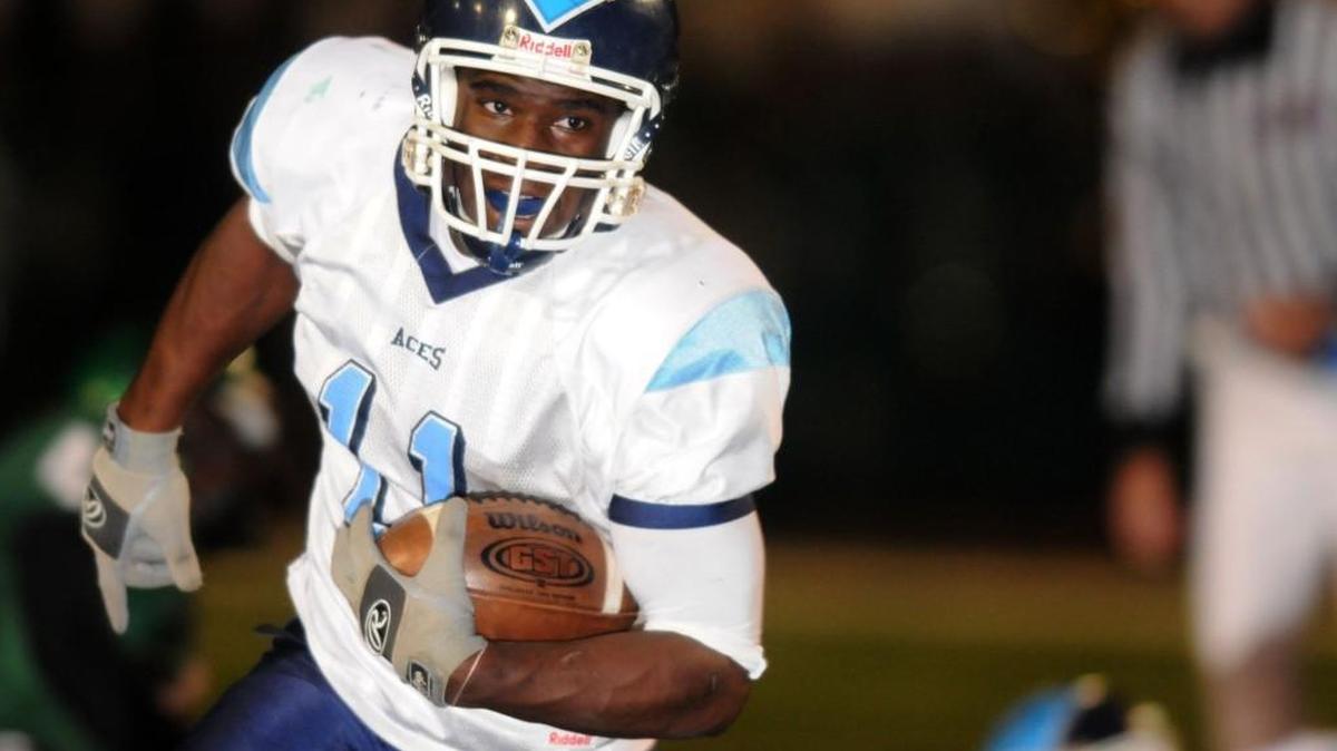 Wichita East running back Bryce Brown (2006-08) is one of two players to be on The Eagle’s Top 11 team three times. The other is Wichita Collegiate’s DeAngelo Evans (1993-95).